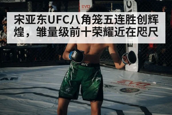 宋亚东UFC八角笼五连胜创辉煌，雏量级前十荣耀近在咫尺